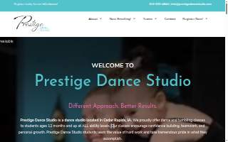 Prestige Dance Studio website