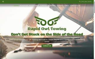 Rapid Owl Towing website