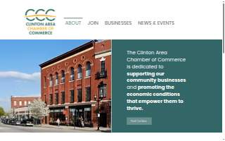 Clinton Area Chamber of Commerce website