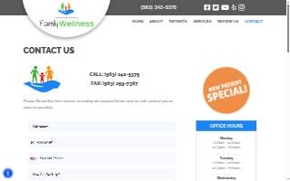 Clinton Back & Neck Family Wellness website