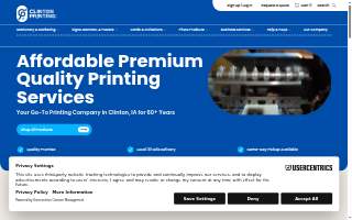 Clinton Printing Company website