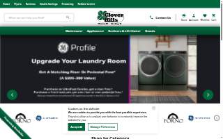 Clover Hills Appliance website