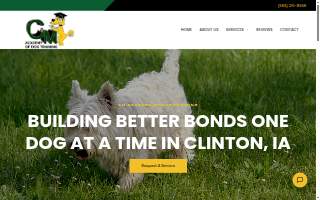 Cm Academy of Dog Training website