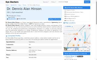Hinson Dennis A OD website