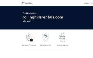 Rolling Hills Event Rentals website