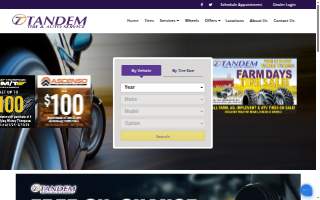 Tandem Tire & Auto Service of Clinton website