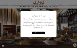 Aura Restaurant & Lounge website
