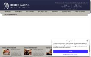 Barten Law P.C. website