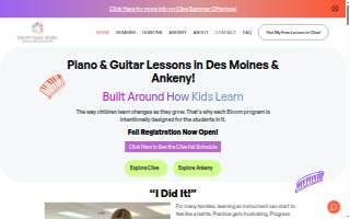 Bloom Music Studio website