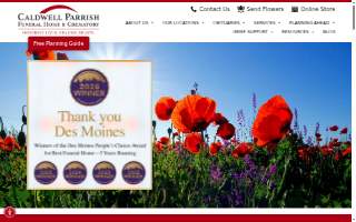 Caldwell Parrish Funeral Home & Crematory - Adel Chapel website
