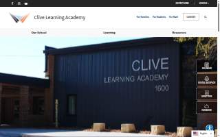 Clive Learning Academy website