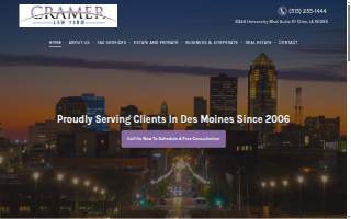 Cramer Law PLC website