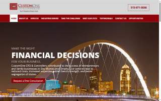 CustomOne CFO & Controllers website