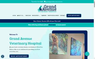 Grand Avenue Veterinary Hospital website