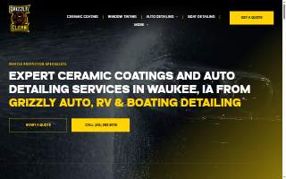 Grizzly Clean Detailing & Tint website