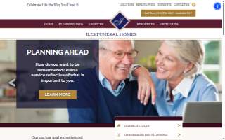 Iles Grandview Park Funeral Home website