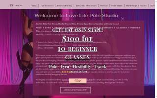 Love Life Pole Studio website