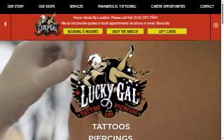 Lucky Gal Tattoo and Piercing Waukee website