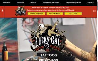 Lucky Gal Tattoo & Piercing Clive website