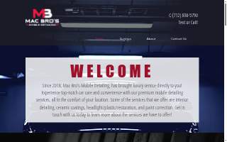 Mac Bros Mobile Detailing website