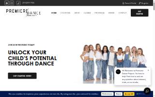 Premiere Dance Project of Clive website