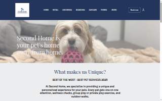 Second Home Pet Services website