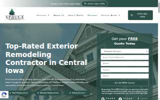 Spruce Exteriors, LLC website
