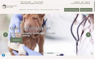 University West Pet Clinic of Clive website