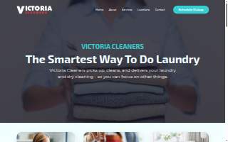Victoria Cleaners website