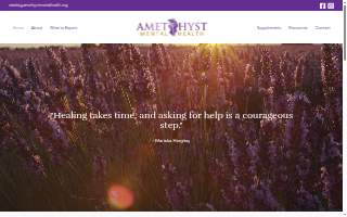 Amethyst Mental Health website