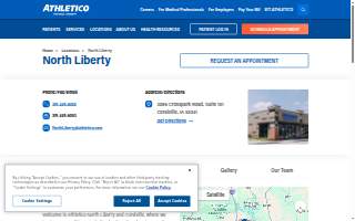 Athletico Physical Therapy - North Liberty website