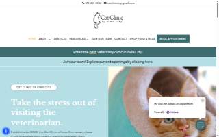 Cat Clinic of Iowa City website