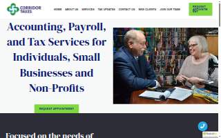 Corridor Taxes website
