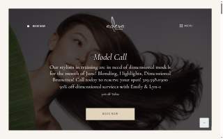 deva Salon & Spa website