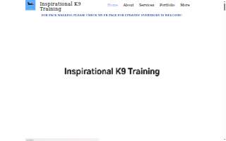 Inspirational K9 Training of Coralville website