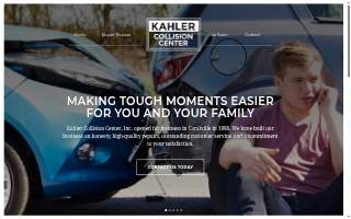 Kahler Collision Center website