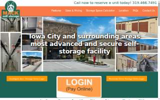 Mack Self Storage - Riverside Dr. website