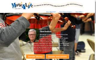 Music4Life website
