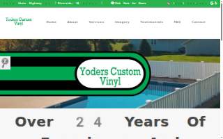 Yoders Custom Vinyl Fence website