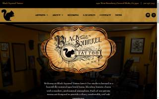 Black Squirrel Tattoo website