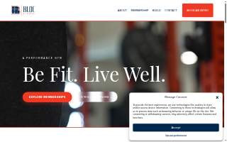 Bloc Fitness website