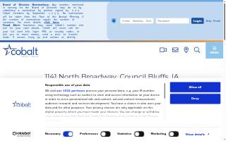 Cobalt Credit Union of Council Bluffs website