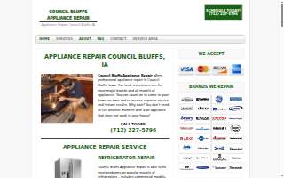 Council Bluffs Appliance Repair website