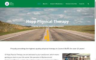 Hopp Physical Therapy website