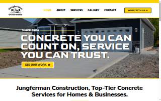 Jungferman Construction website