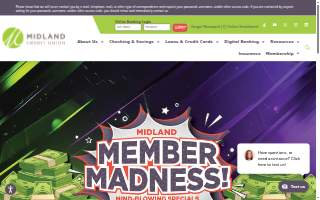 Midland Credit Union website