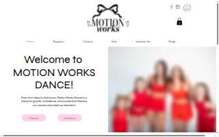 Motion Works Dance Studio website