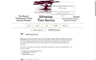 Advantage Tree Services website