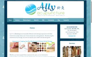 Ally Acupuncture website