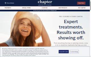 Chapter Aesthetic Studio of Davenport website
